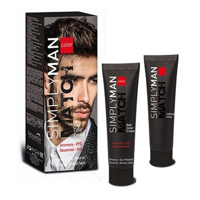 Крем-фарба для чоловічого волосся Nouvelle Simply Man Hair Color Cream, цена | Фото