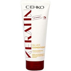 Ополаскиватель Серебристый для натуральных и окрашенных светлых волос C:EHKO Keratin 200 мл, цена | Фото