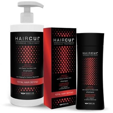 Шампунь против выпадения волос на основе растительных стволовых клеток и Capixyl Brelil Hair Cur 750 мл., цена | Фото