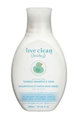 Шампунь детский для волос и тела без запаха Live Clean baby 300мл, цена | Фото