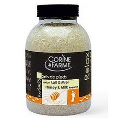 Corine de Farme Сіль морська для ніг Мед-молоко Релакс 1,3 кг, цена | Фото